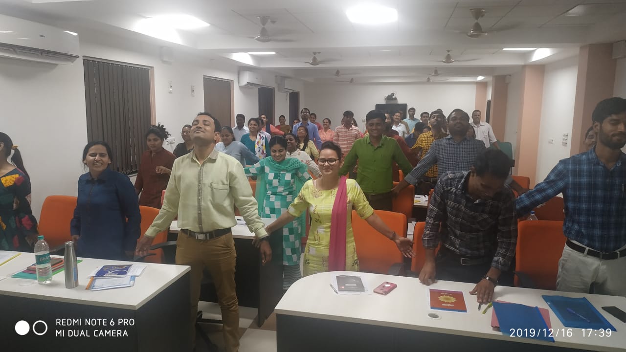 Newly Joined counsellors of Pune region performing activities during the sessions under the guidance of trainer