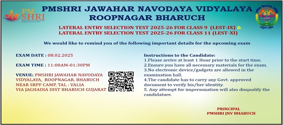 (c) @LEST-IX & LEST-XI EXAM INSTRUCTIONS
