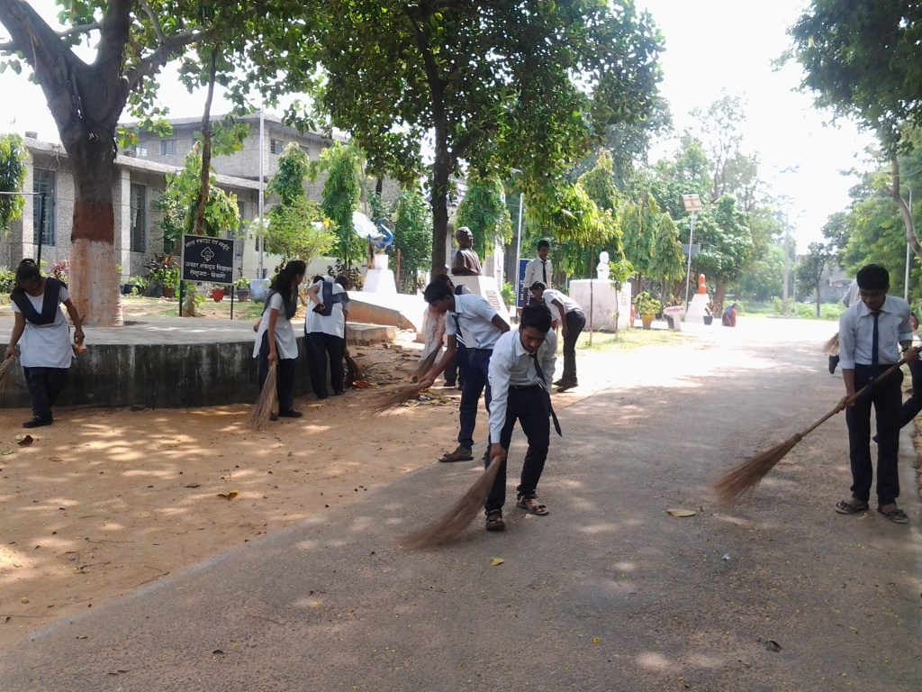 Cleanliness activity at JNV Bokaro