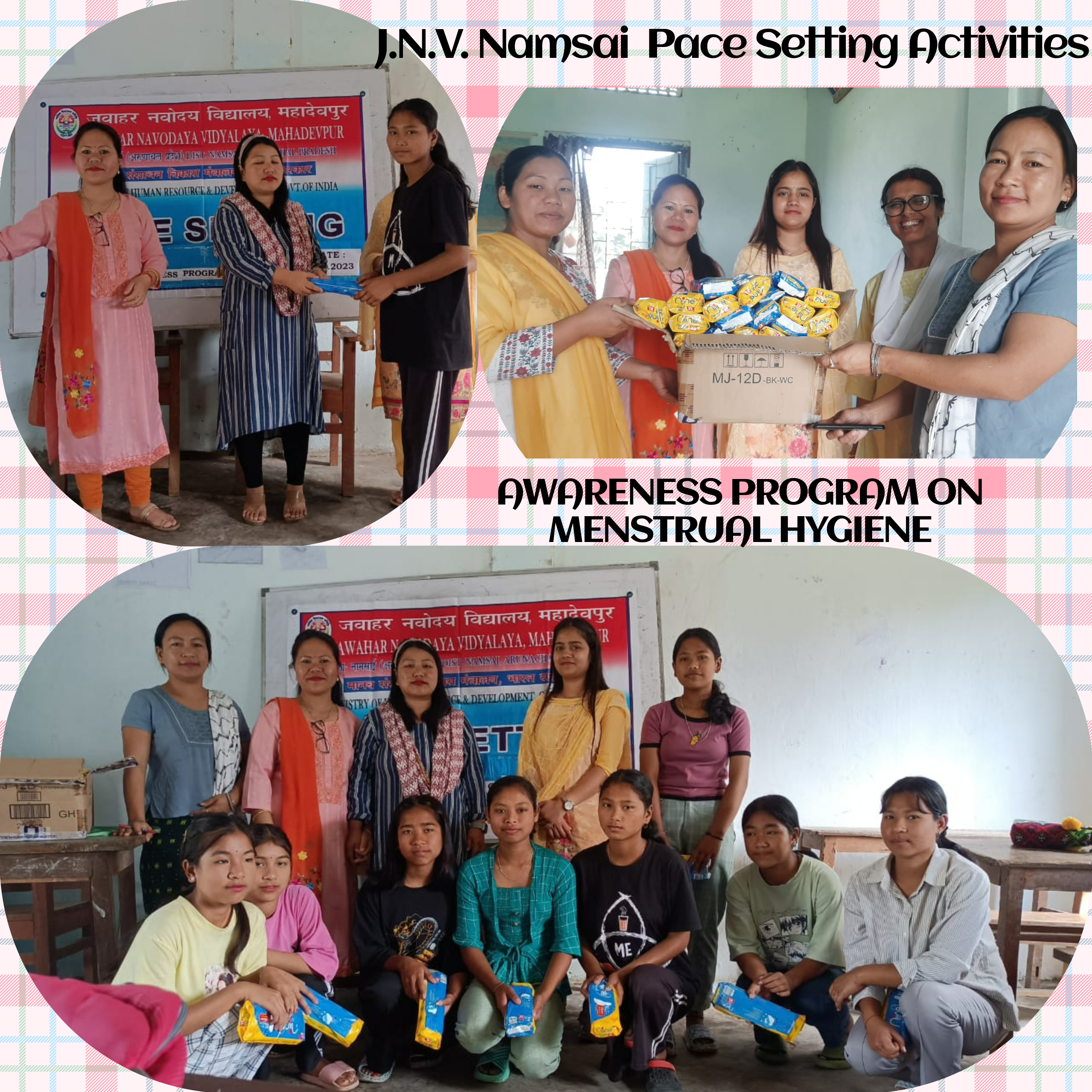 (c) Distribution of sanitary pads under Pace setting activities