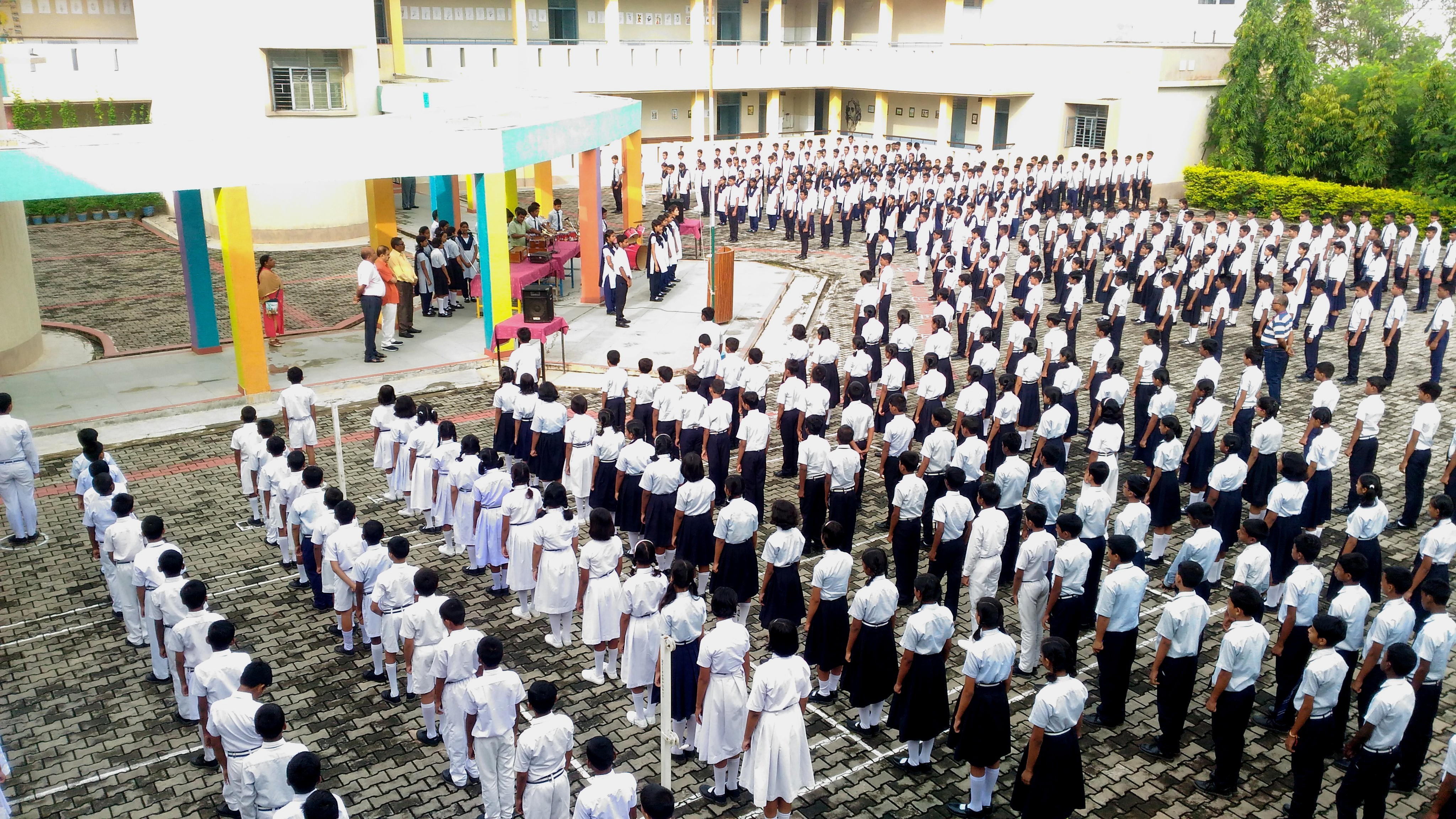 Morning assembly during Panel Inspection 2019