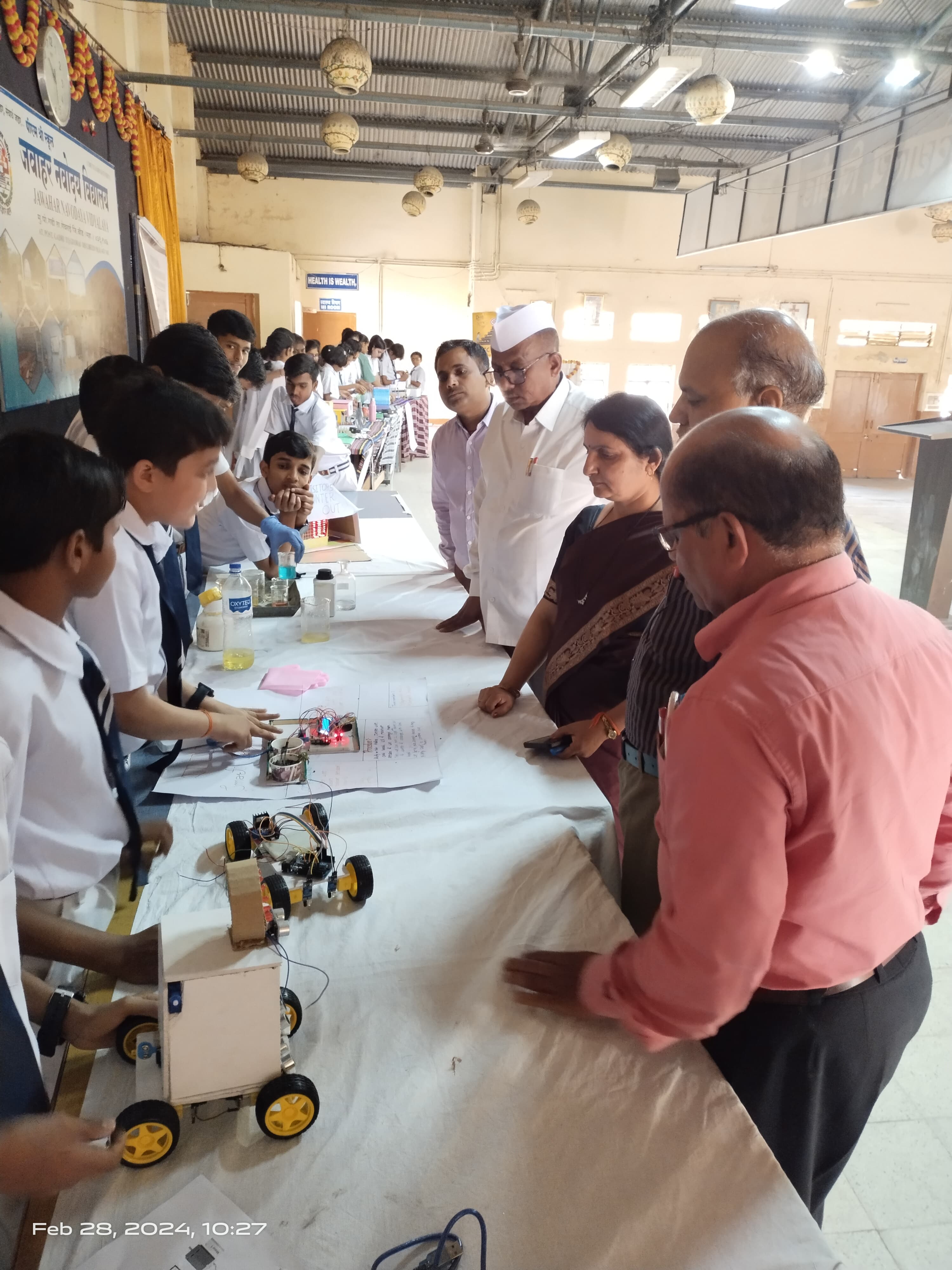 Science activity at JNV Beed on National Science Day