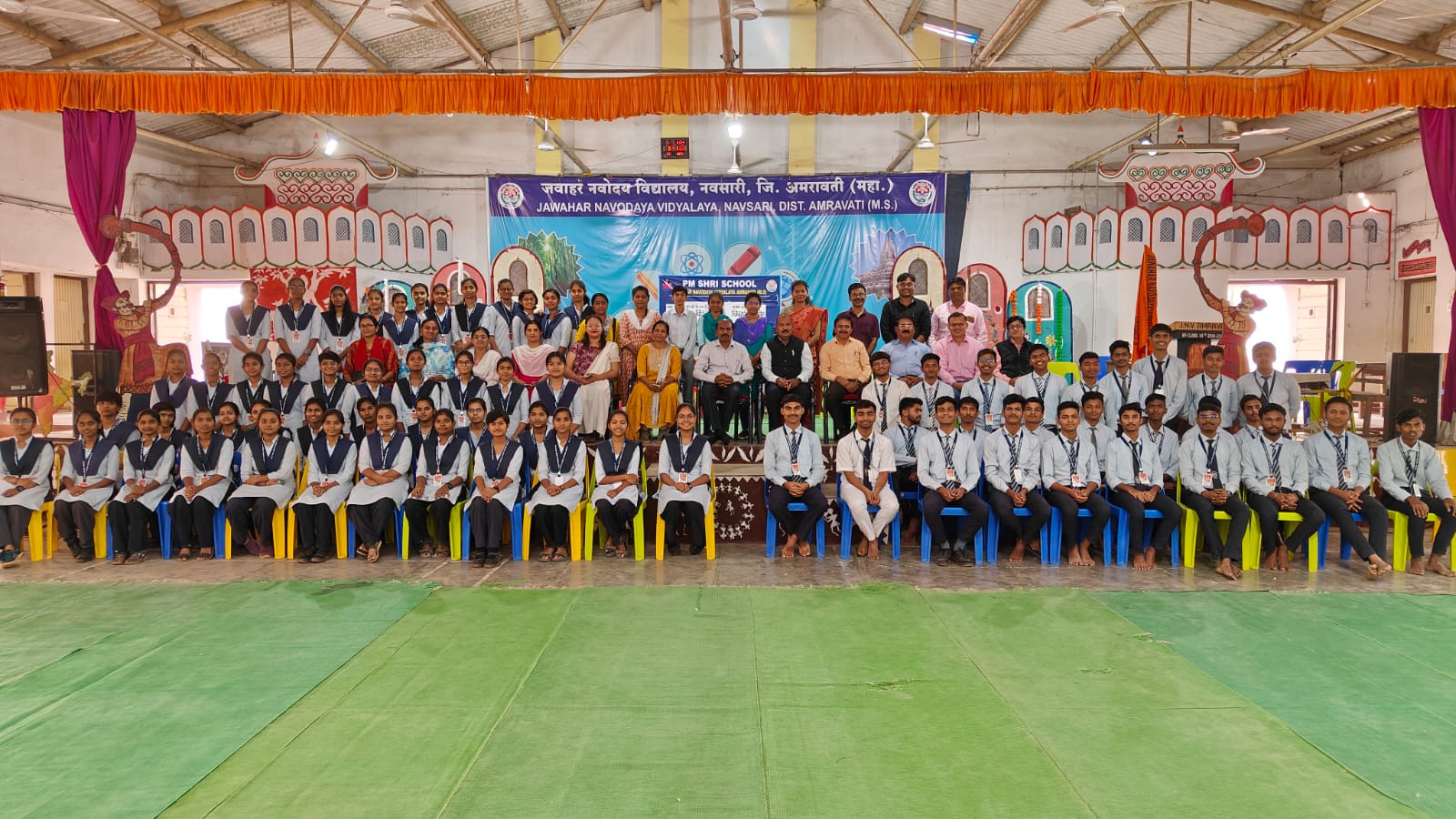 JNV staff with 12th Class students 