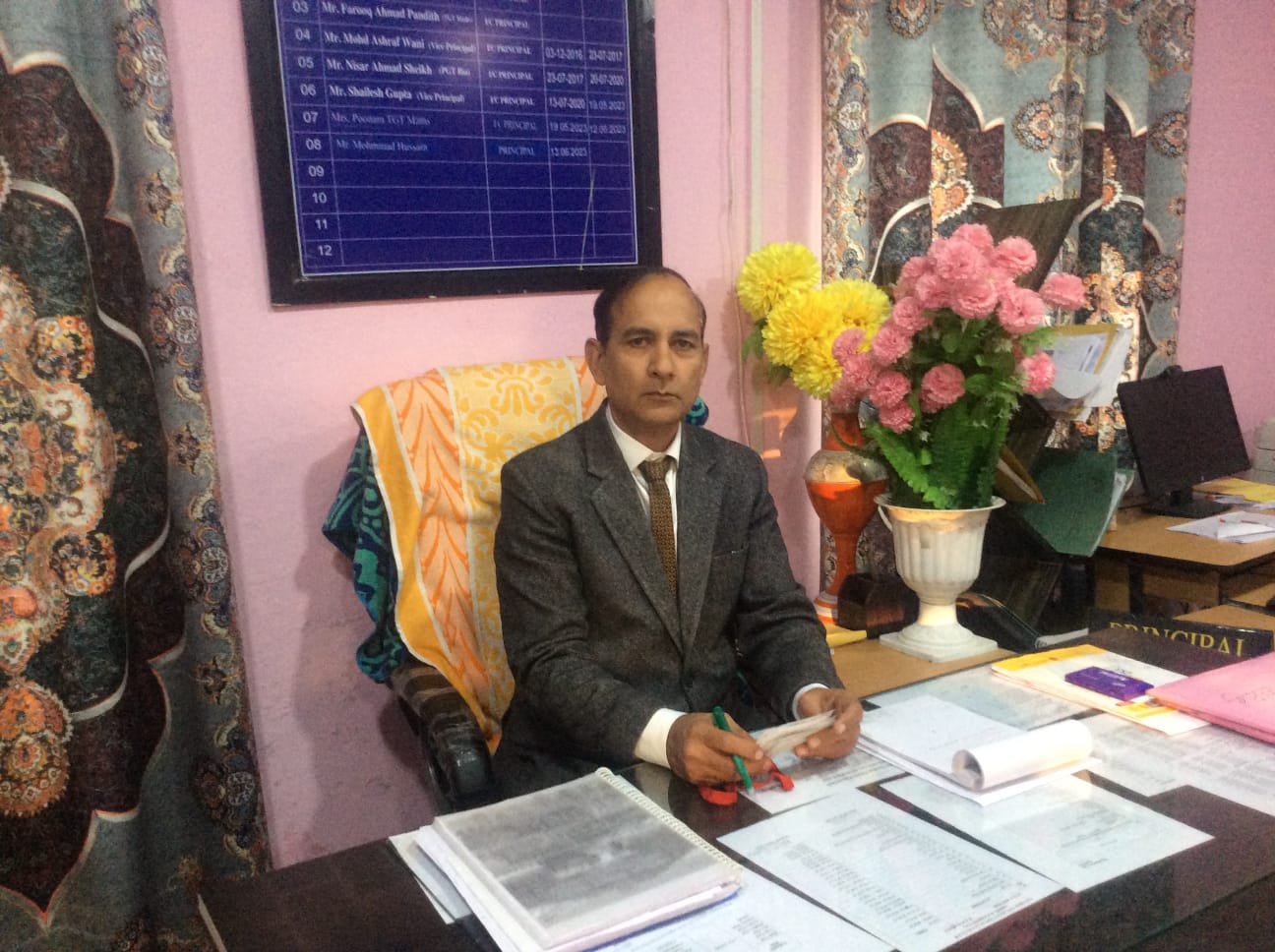 Shri Kailash Chander (c) Principal JNV Kulgam