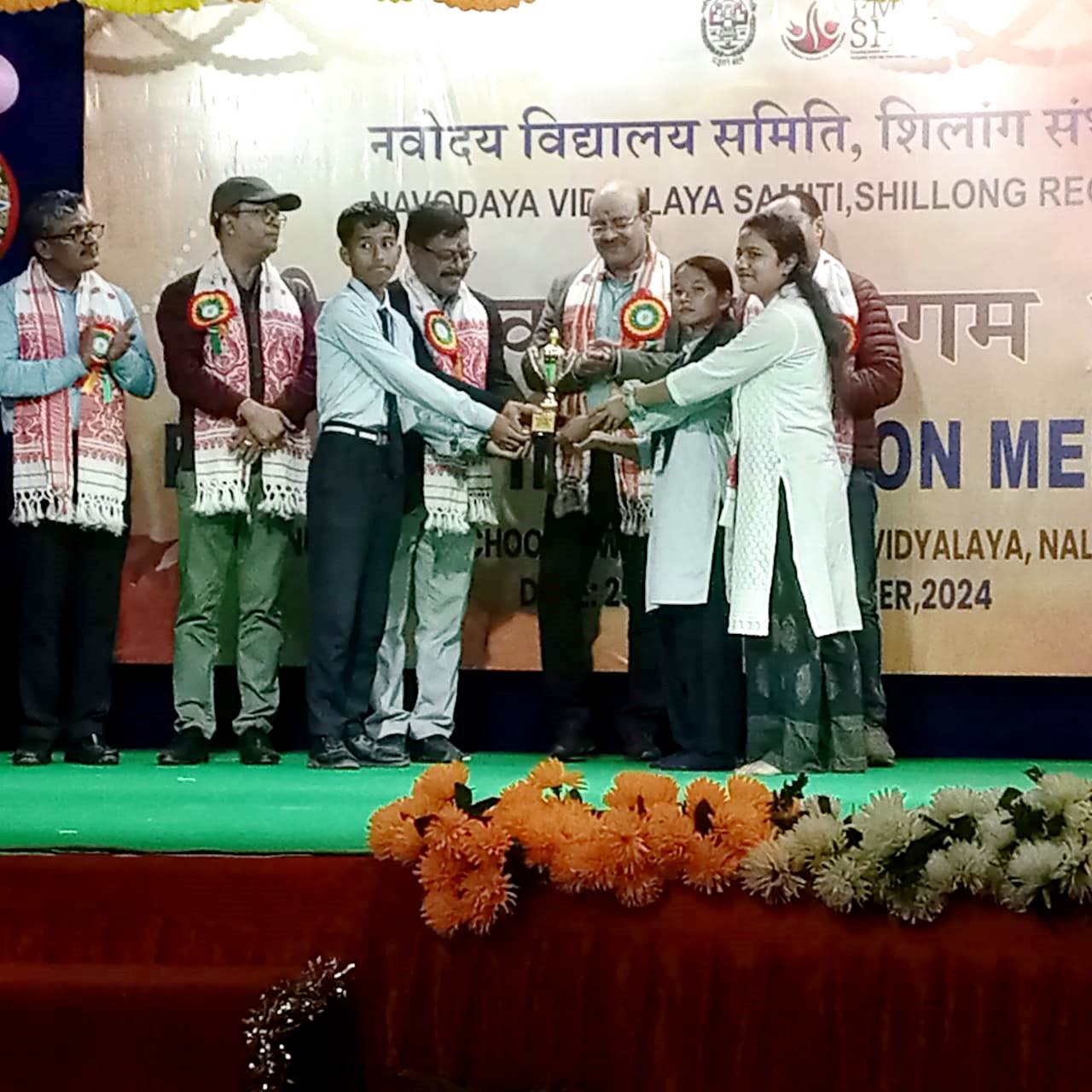 (c) Kumari Pinaki Khmablai got second position in classical/folk song category Under Shillong Region