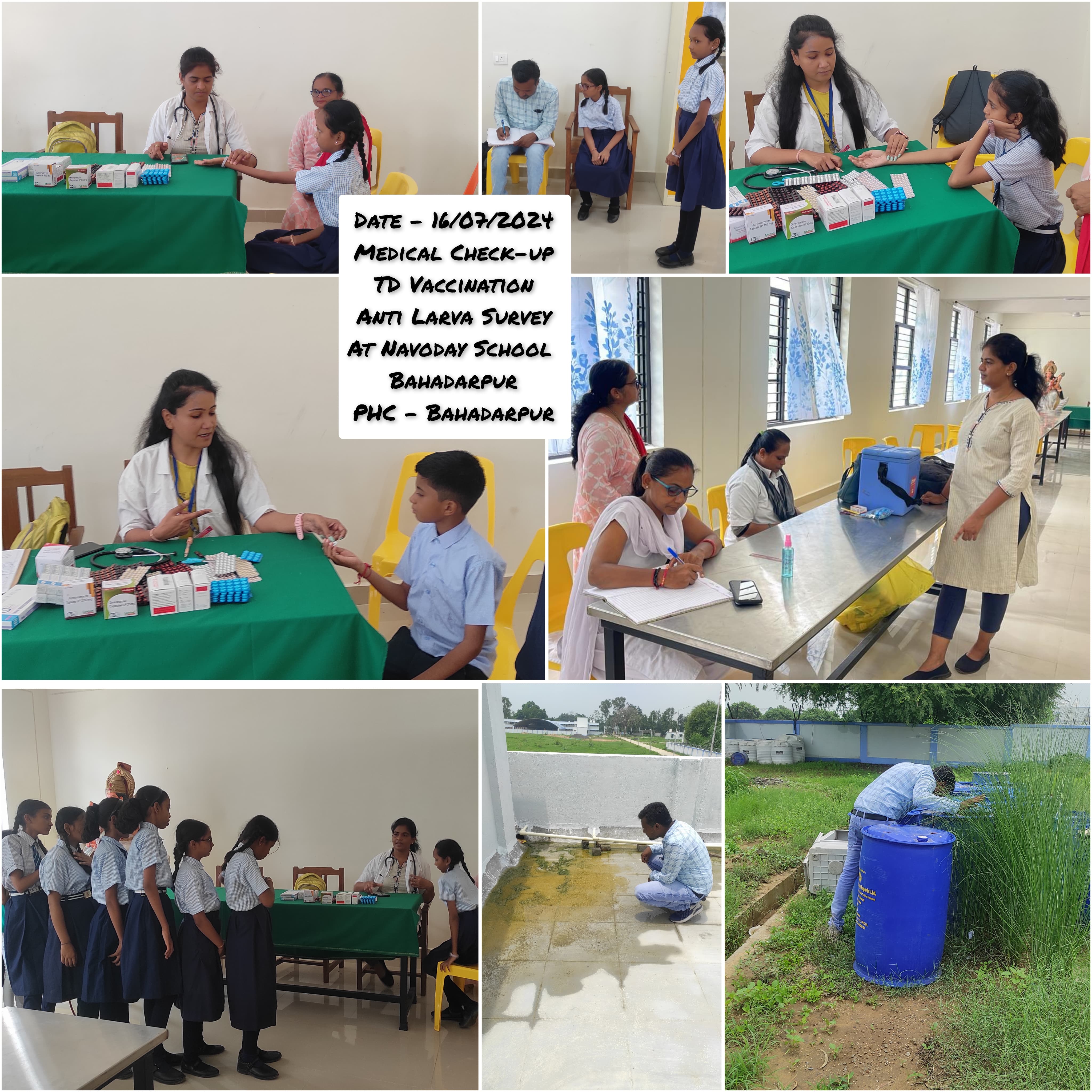 Health camp JNV Chhotaudepur